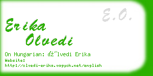 erika olvedi business card